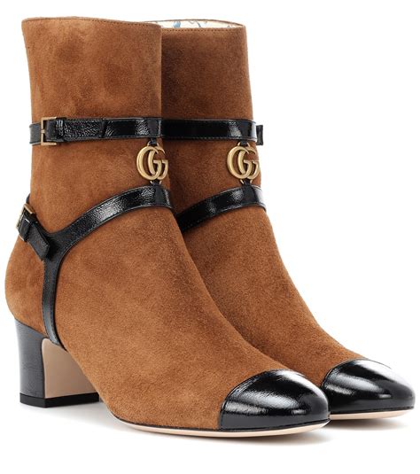 gucci mischa suede ankle boots|Gucci signoria ankle boots.